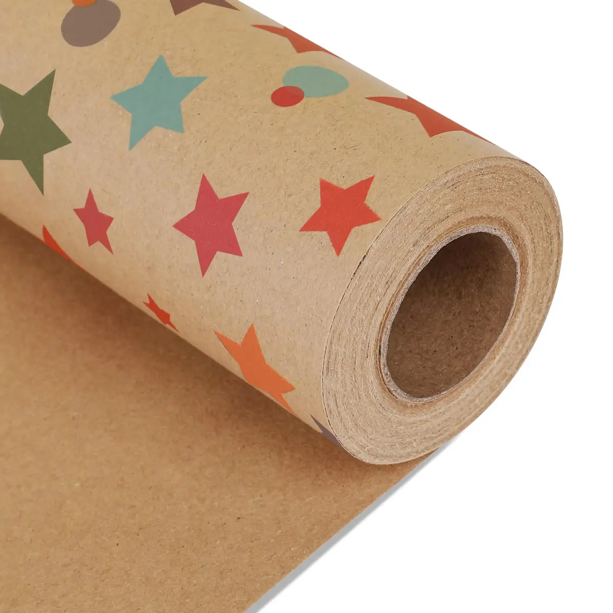 NESCCI Papel de embrulho de aniversário, rolo de papel de embrulho de presente - 43 cm x 32,8 pés