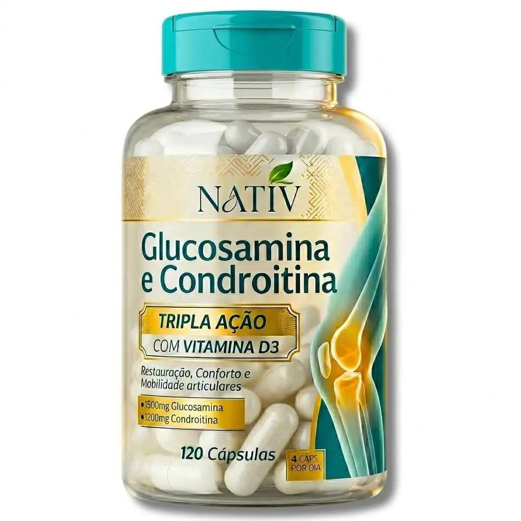 Glucosamina 1500mg Condroitina 1200mg 120 Cápsulas