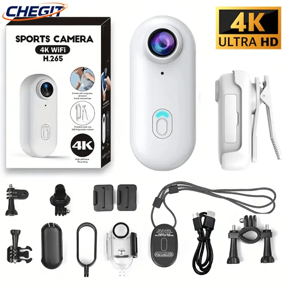 4k fhd 1080p câmera de esportes ao ar livre no capacete da motocicleta bicicleta esporte mini filmagem bicicleta ação corpo cam e gravação vídeo