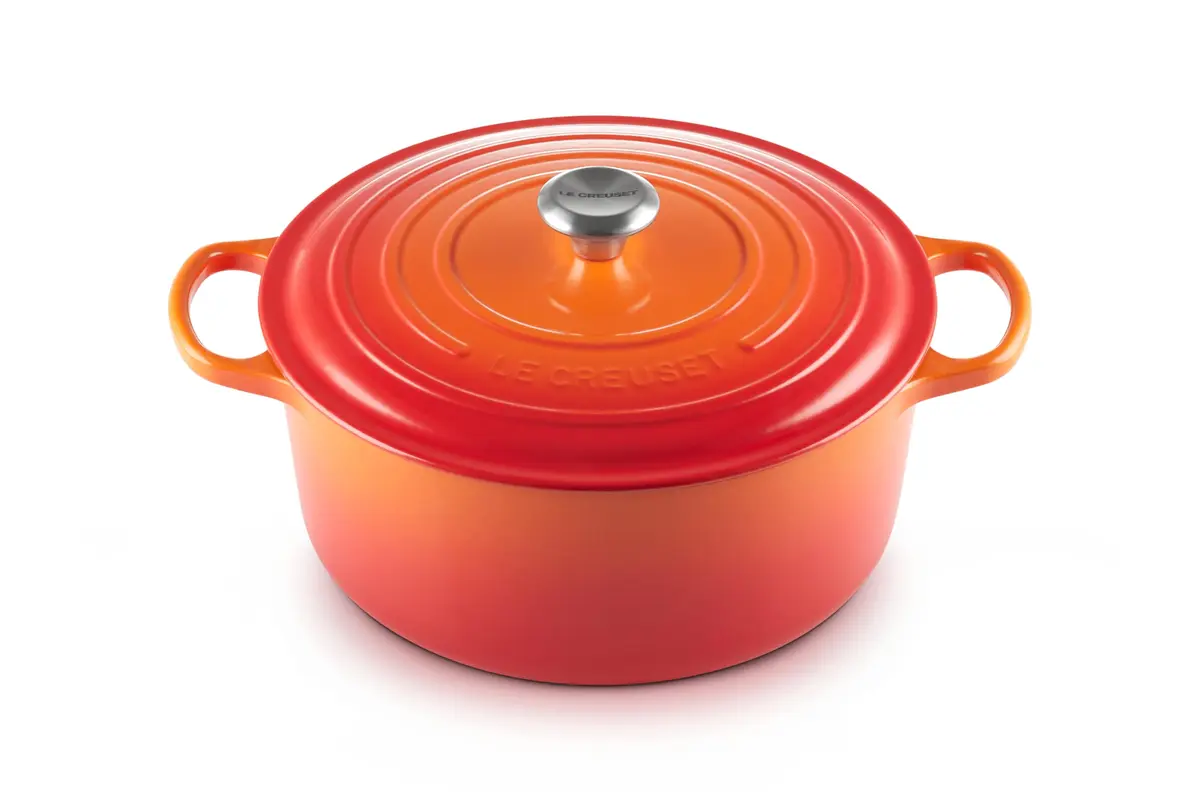 Le Creuset Panela Redonda 30cm Signature Laranja | Ferro Fundido Esmaltado, Signature