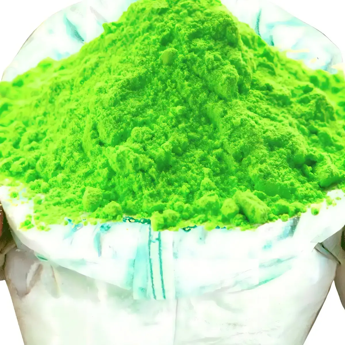 Pó Colorido 1kg Verde-limão Marca Animafest Para Festa Holi Carnaval