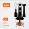 Mixer 3 em 1 com Batedor e Triturador Turbo Mondial 400W Preto - M-14 - 1