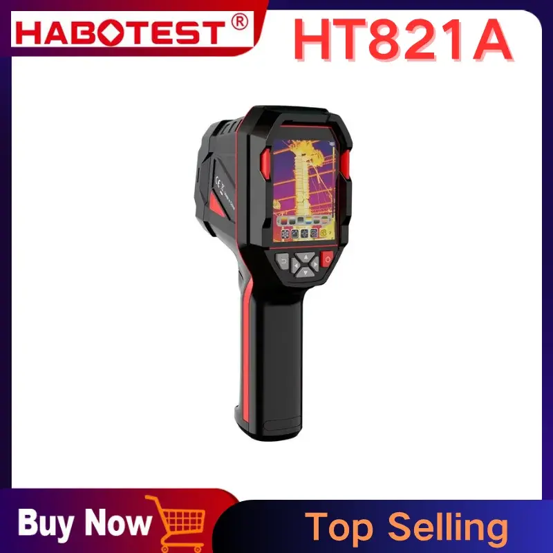 Câmera Térmica Recarregável HABOTEST HT821A -20 ℃ ~550 ℃ Imagem térmica portátil à prova d'água, à prova de poeira e anti-queda
