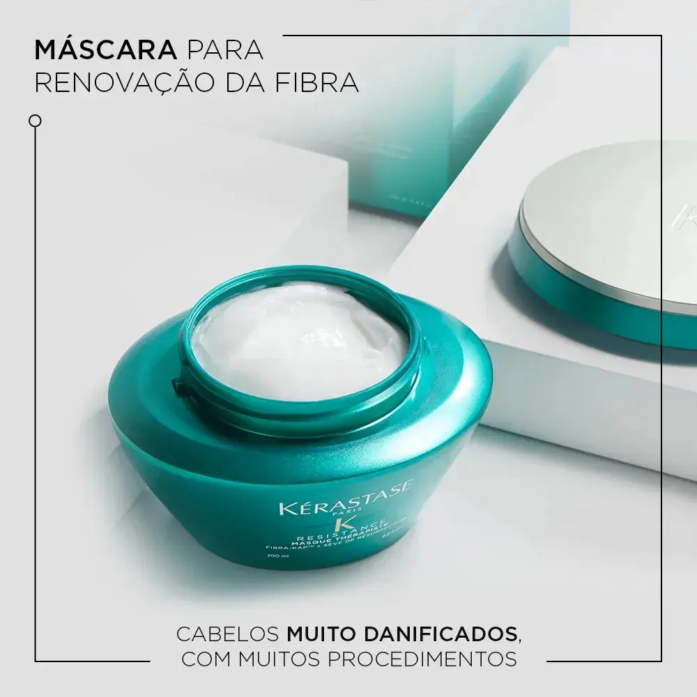 Máscara de Reconstrução Profunda para Cabelos Danificados, Força e Elasticidade Résistance Thérapiste Kérastase 200ml thumbnail 2