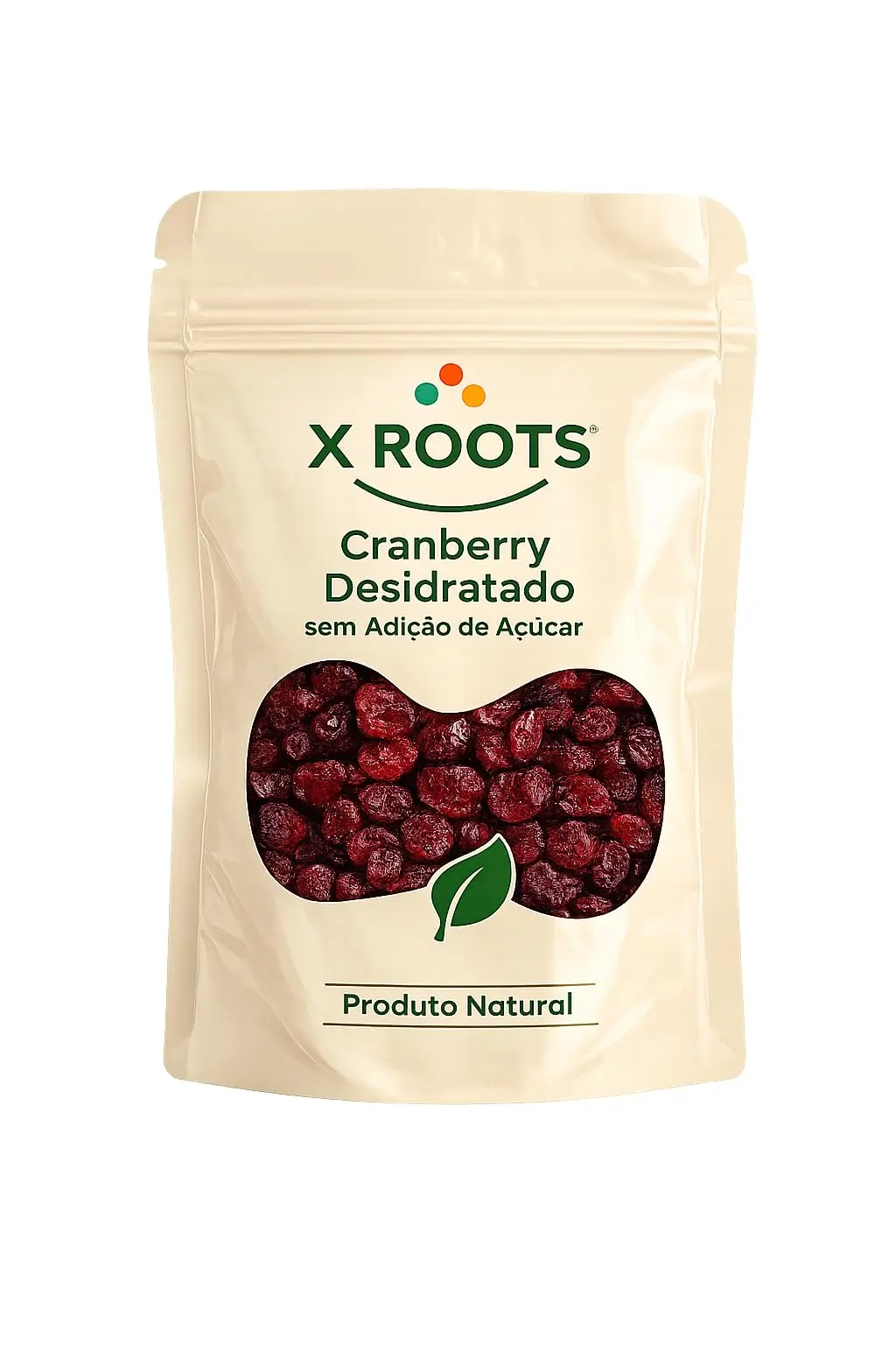Cranberry sem Adição de Açúcar X Roots – Cranberry Desidratado Adoçado com Suco de Abacaxi 100% Natural | Sabor Equilibrado | Ideal para Lanches, Receitas e Mix de Frutas (250gr)