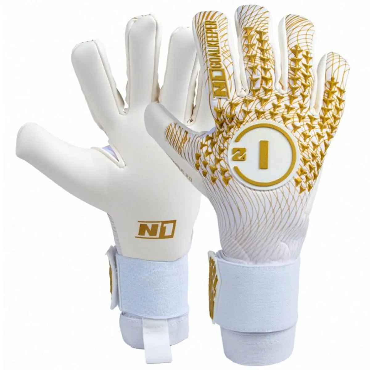 Luva Goleiro Profissional N1 Scorpius 2.0 Cor:Golden, Tamanho:8