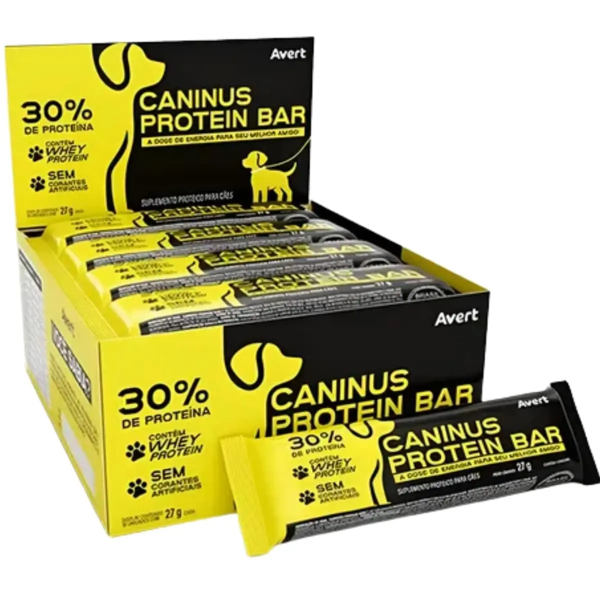 Caninus Protein Bar Avert – Barrinha Proteica para Cães | Energia, Força e Sabor em Cada Mordida! - 1
