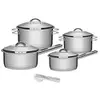 Jogo Panelas Tramontina Inox Solar 4pçs + Pegador - 1