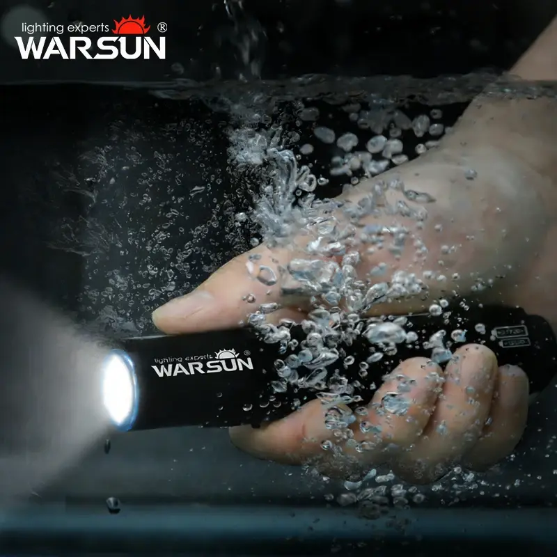 Warsun ao ar livre 2000lm de emergência pequena portátil tático tipo c recarregável tocha 18650 lítio cob led magent lanterna