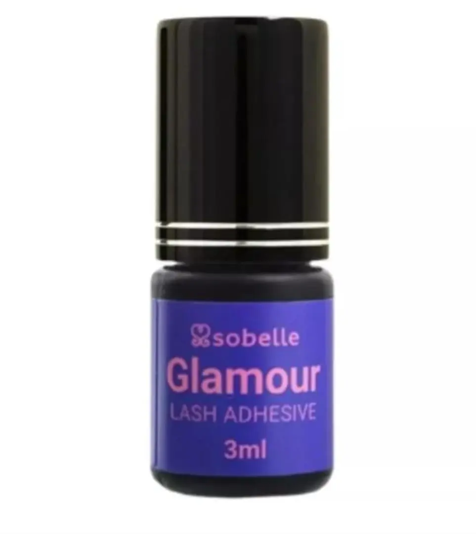 Cola para Alongamento de Cílios Sobelle Glamour, 3ml | Secagem Rápida