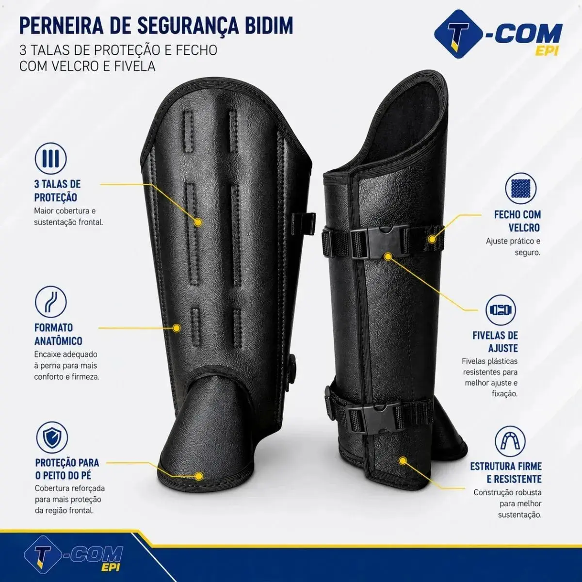 Perneira Segurança Bidim 3 Talas Picada Cobra Com Velcro thumbnail 6