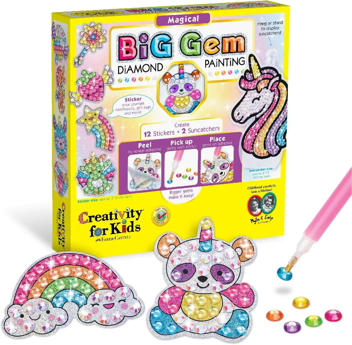 Brinquedo Pintura com Diamantes Mágicos Faber-Castell Creativity For Kids | Brinquedo para crianças a partir de 6 anos - 1