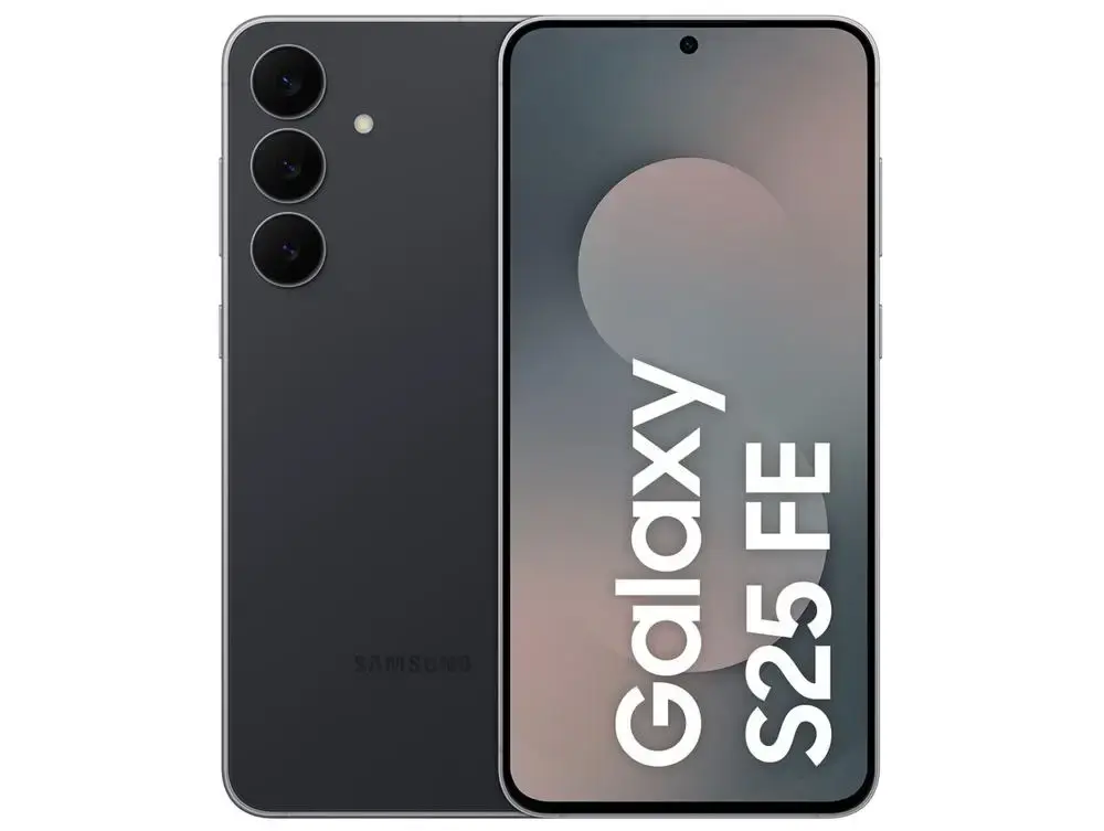 Smartphone Samsung Galaxy S25 FE 128GB 5G 8GB RAM JetBlack 6,7" Câm. Tripla + Selfie 12MP