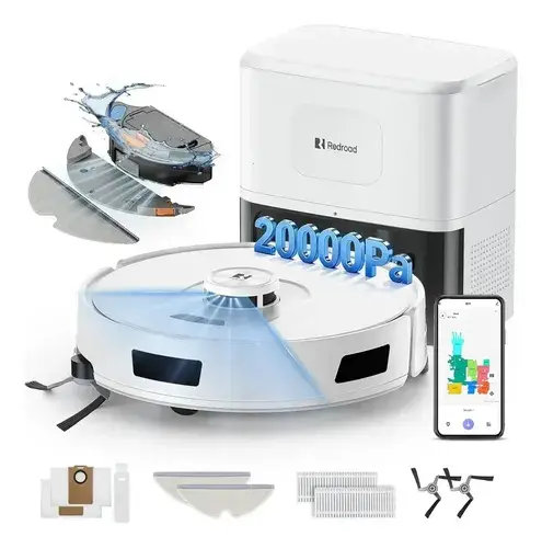 Robô Aspirador Passa Pano Redroad R11 Inteligente Automático Com Mapeamento Wi-Fi Estação Autolimpante 3 Em 1 - 1