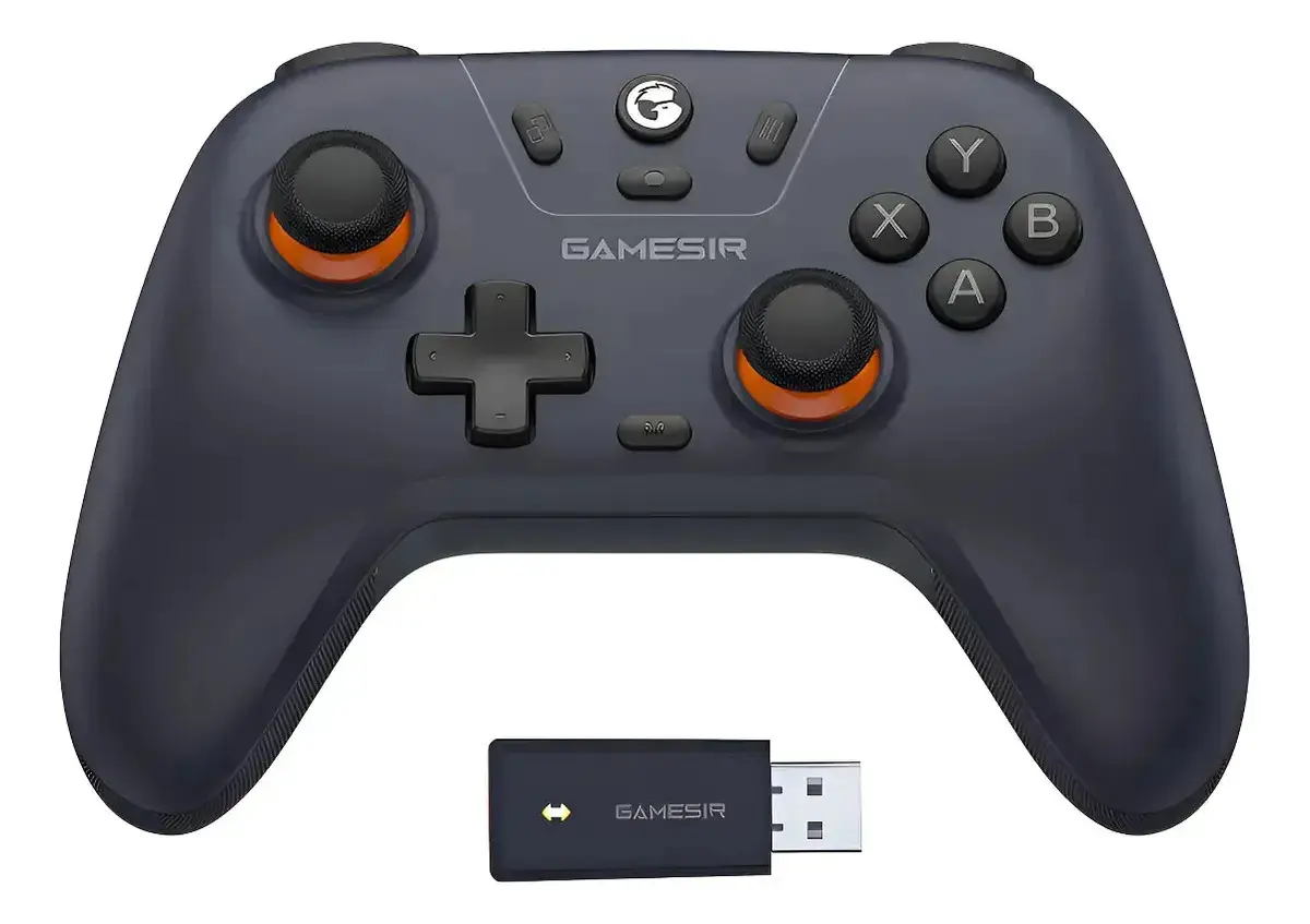 Controle Sem Fio GameSir T4 Nova Lite Hall Effect Multiplataforma Bluetooth Dongle Usb-C Azul Escuro