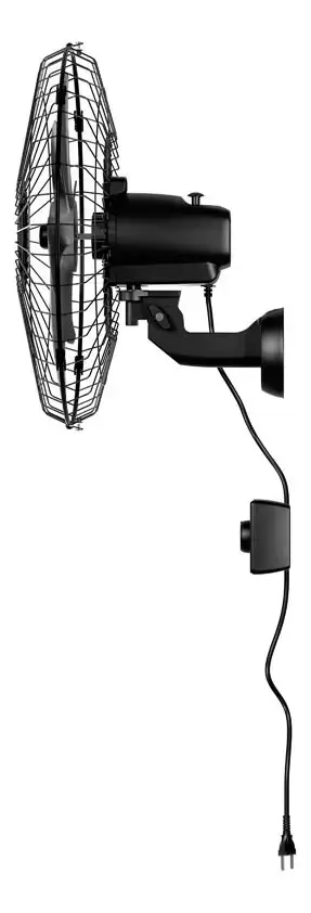 Ventilador oscilante de parede ventisol Steel 6 pás 50cm preto thumbnail 3
