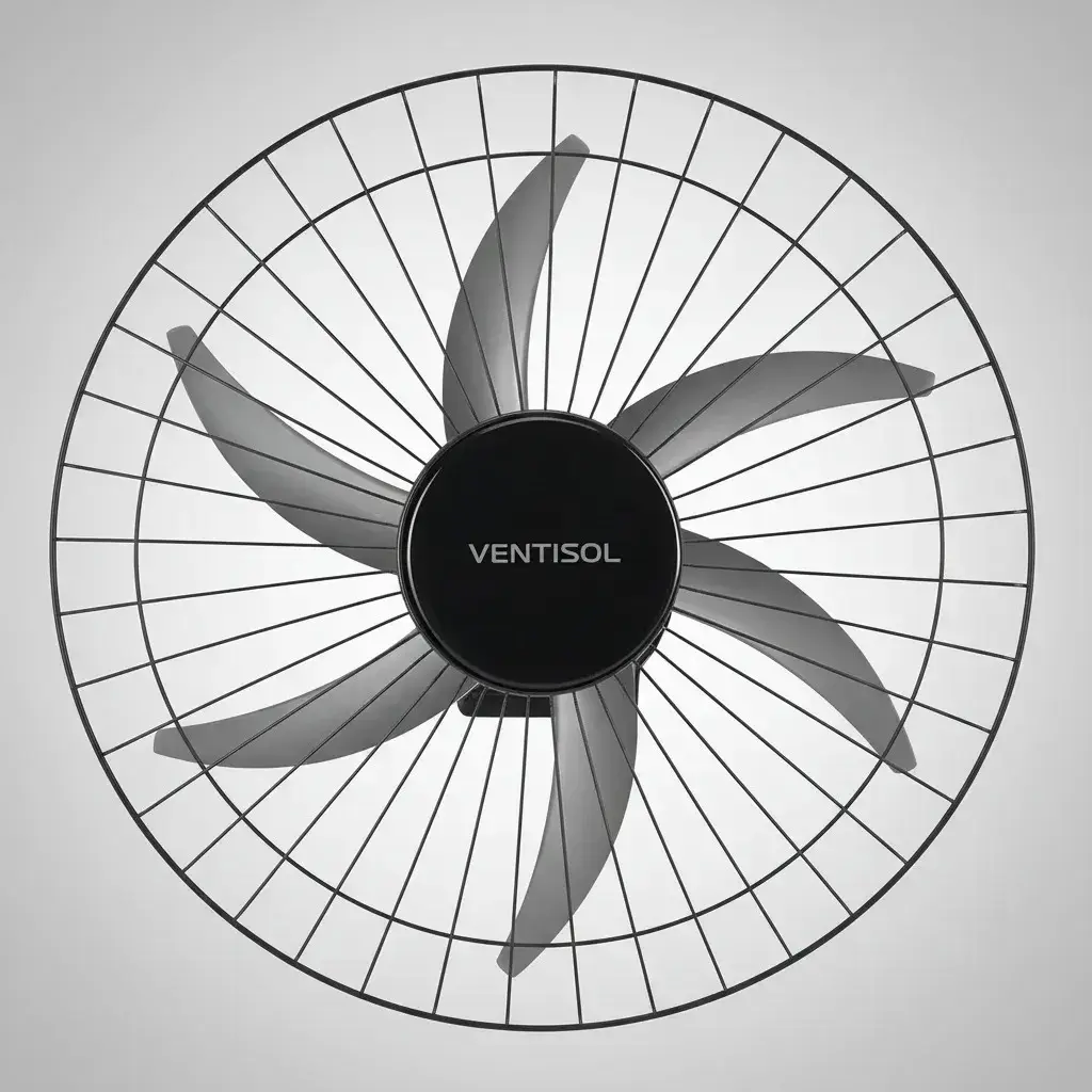 Ventilador oscilante de parede ventisol Steel 6 pás 50cm preto thumbnail 8