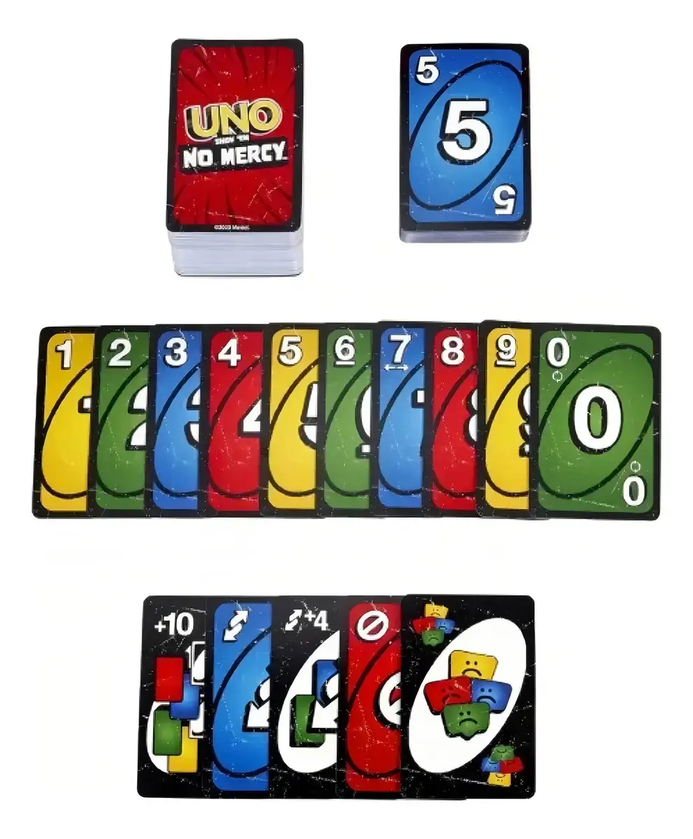 Uno Edição Especial Show Em No Mercy Jogo De Cartas Baralho thumbnail 4