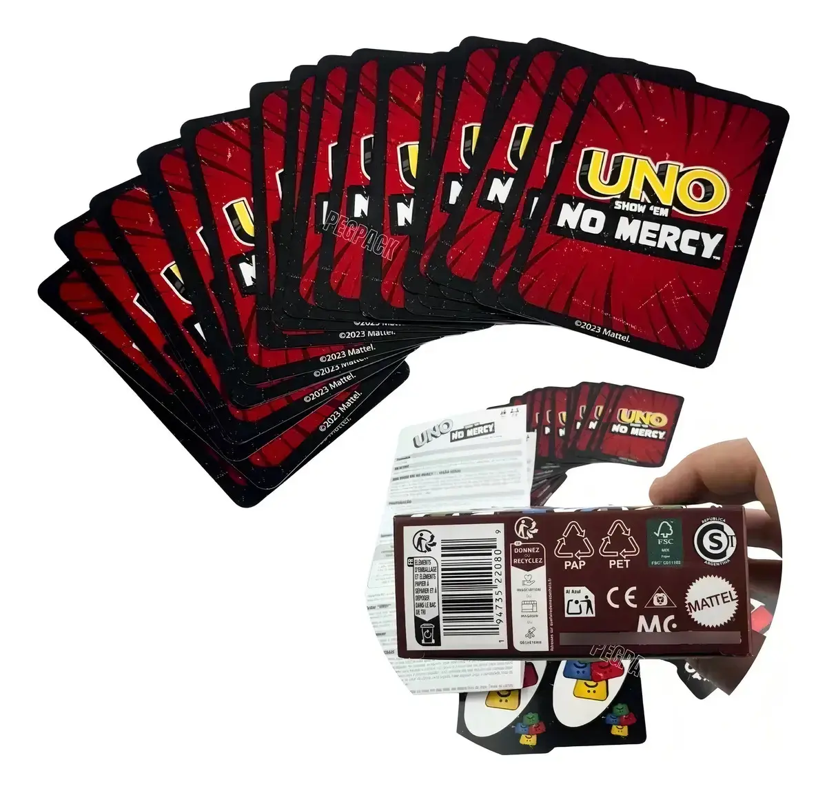 Uno Edição Especial Show Em No Mercy Jogo De Cartas Baralho thumbnail 7