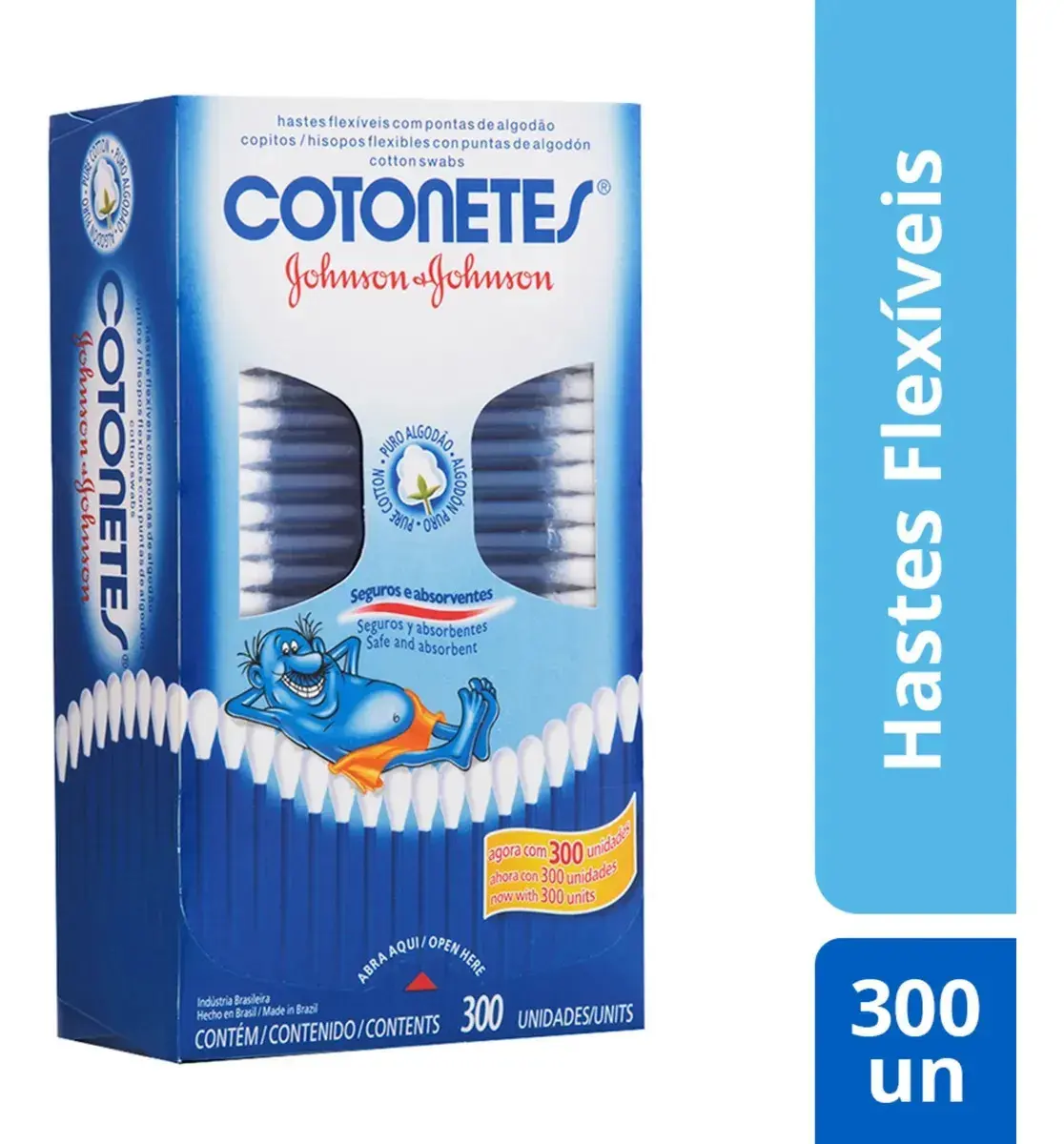 Cotonetes Flexíveis de Algodão 300 unidades thumbnail 2