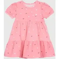 Vestido Brandili Corações e Bolinhas Rosa