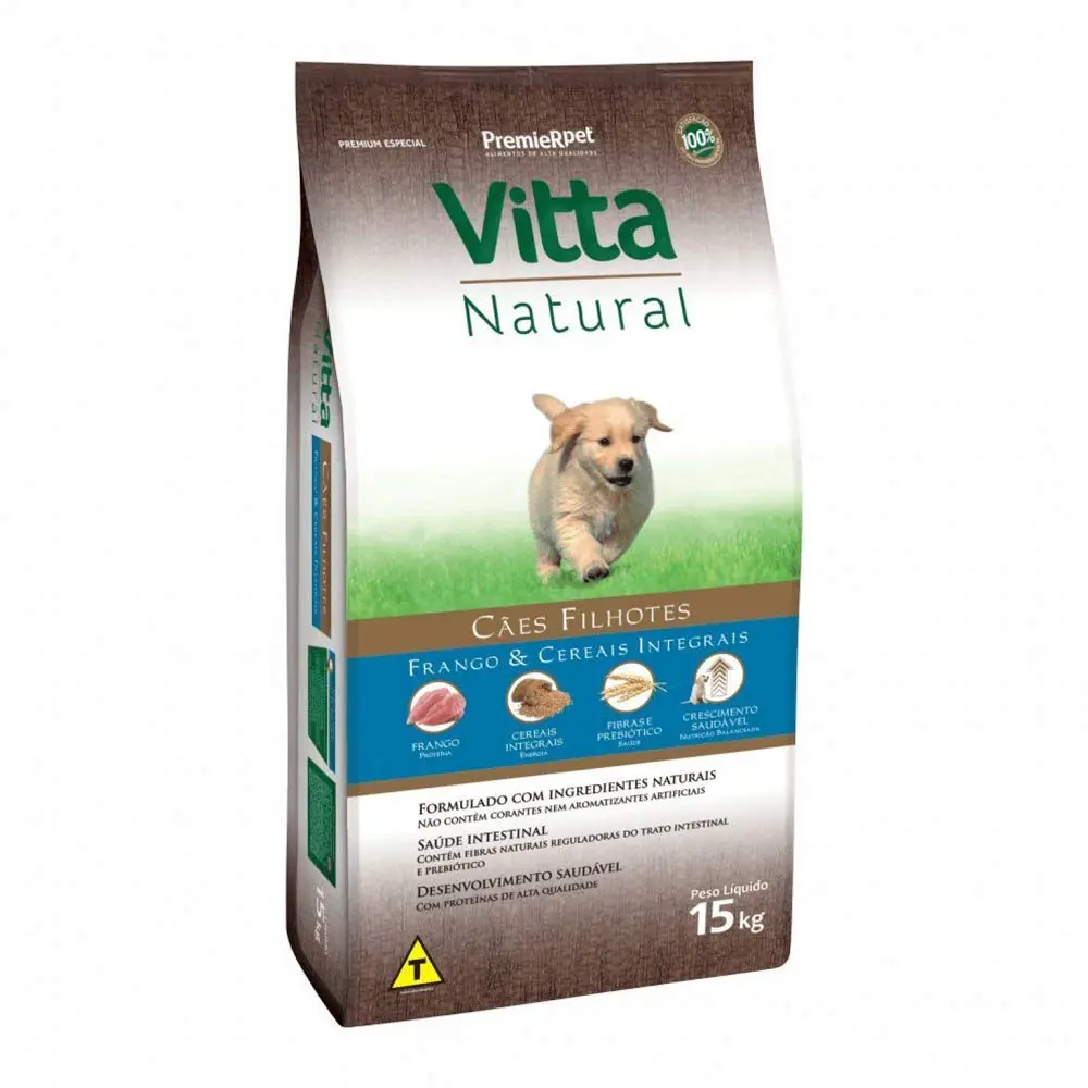 Ração para Cães Filhotes Premier Pet Vitta Natural, Frango, 15kg