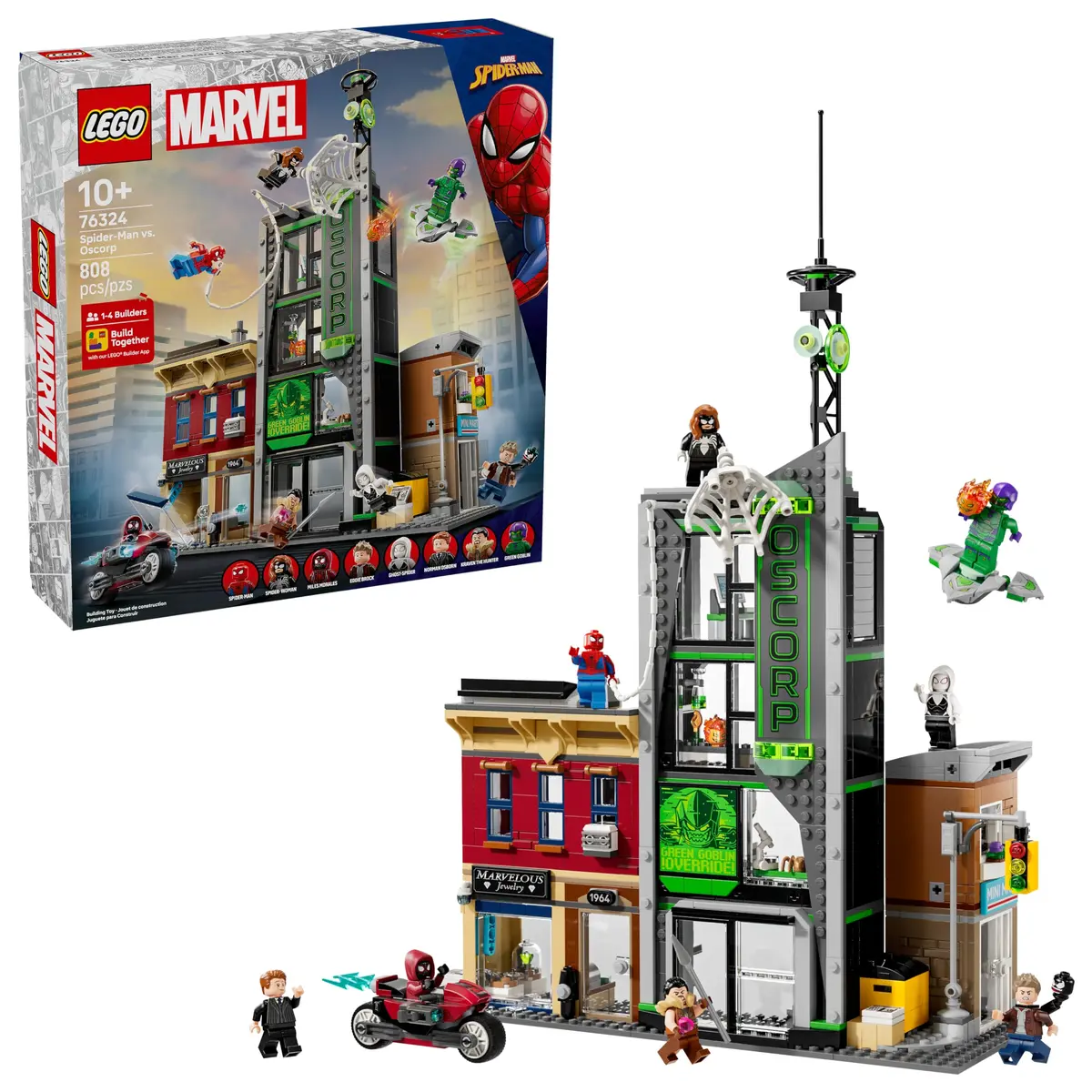 LEGO Super Heroes Marvel Homem-Aranha vs. Oscorp 76324 (808 Peças) - 1