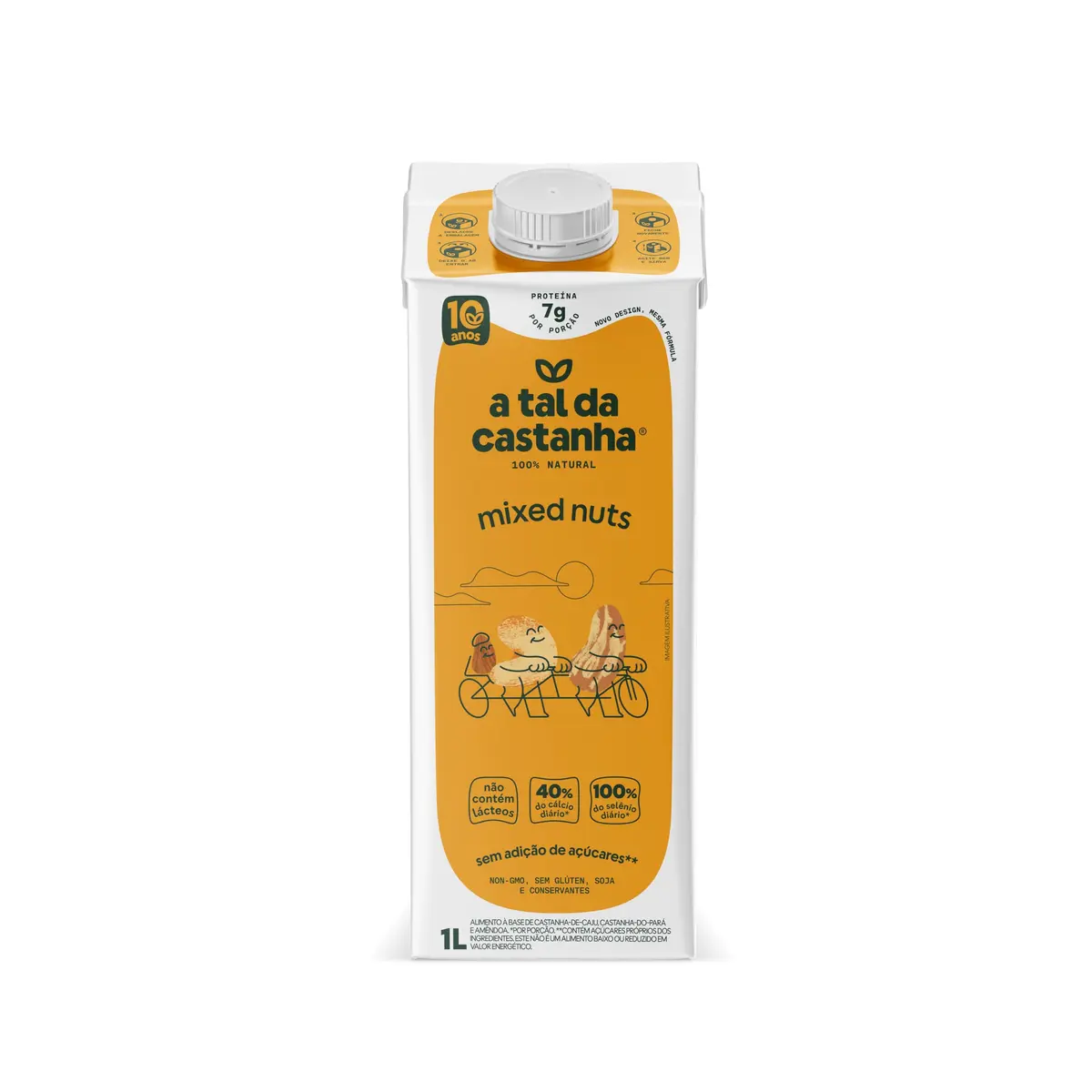Leite Vegetal A Tal da Castanha Mixed Nuts - Caixa 1L