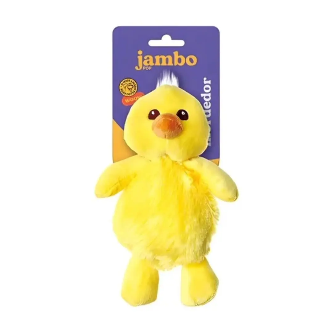JAMBO PET Brinquedo Pelúcia Pop Fofa Formato Divertido E Atrativo Algodão e Poliéster, Pato - 1