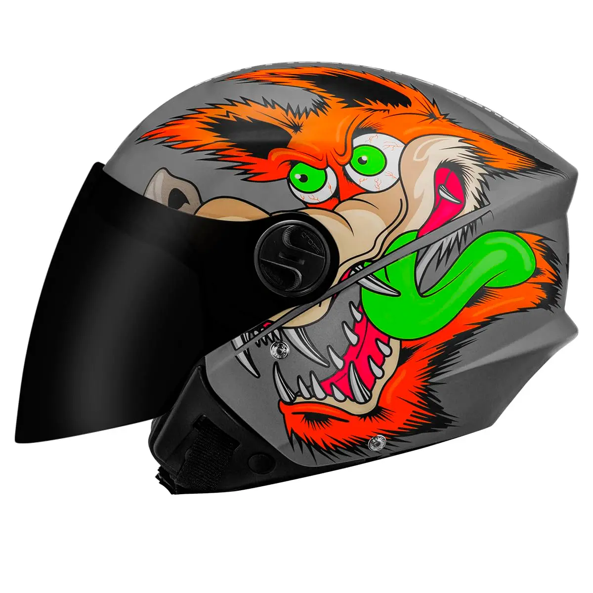 Capacete Moto Aberto New Liberty Three - Coyote Fosco 56 Cinza Fosco Tam. 56 - 1