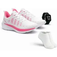 Kit Tênis Esportivo Caminhada + Relógio Digital + Meia Confortável - 1