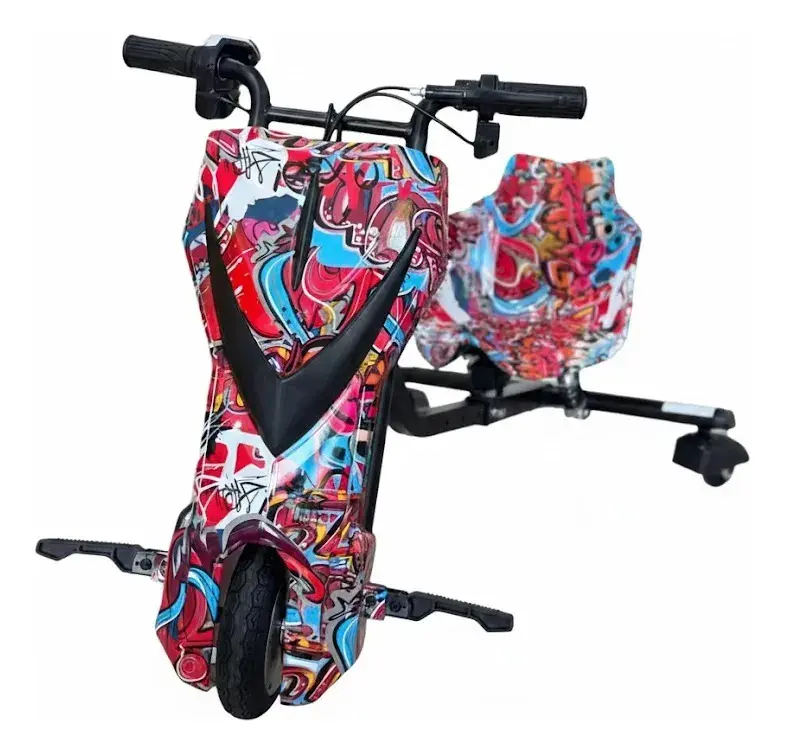 Patinete Elétrico 3 Rodas Triciclo Infantil Drift 350w 65kg Cor Grafite colorido - 1
