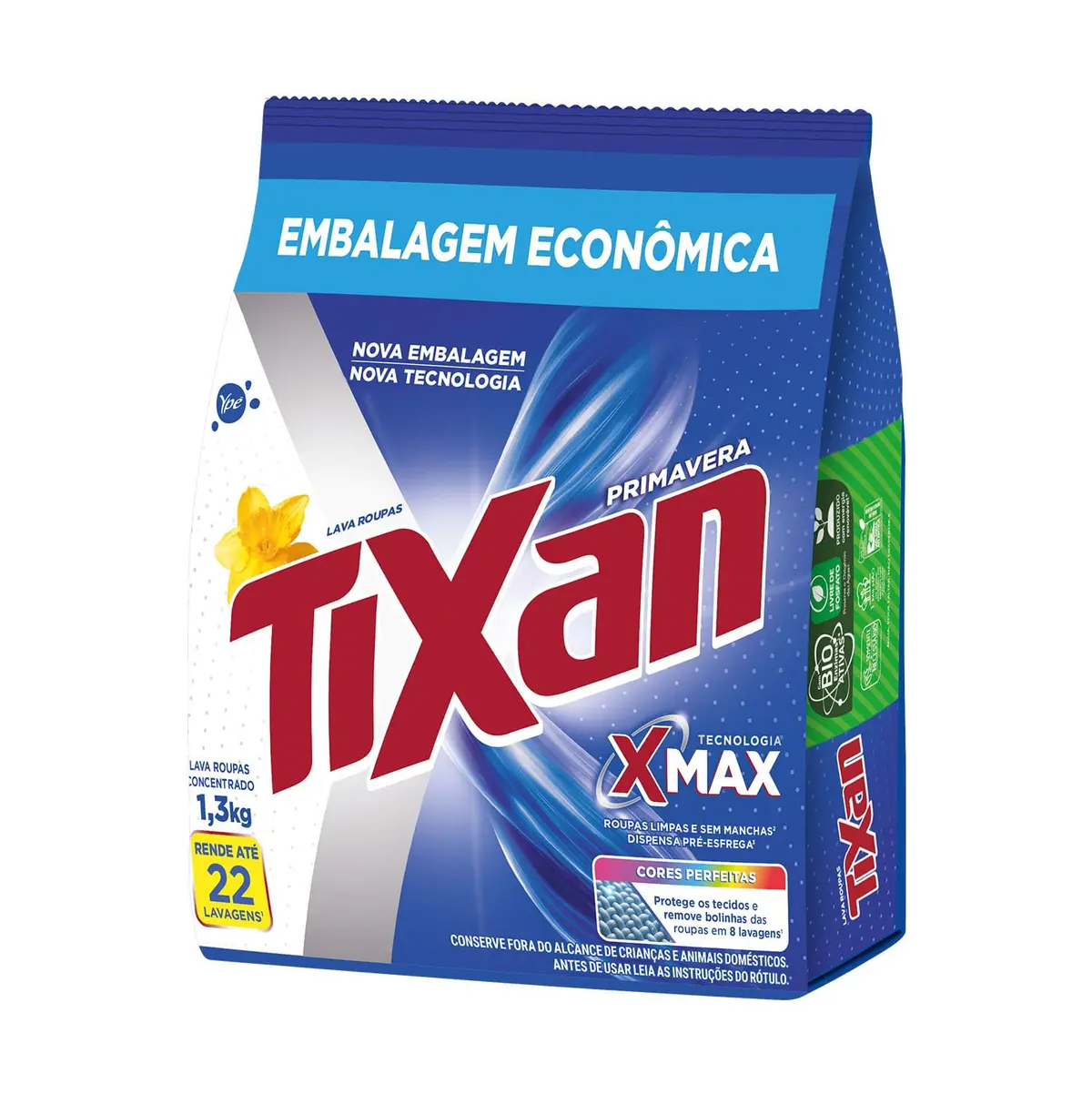 Tixan Ypê Lava Roupas em Pó Primavera 1,3Kg (Sachê)