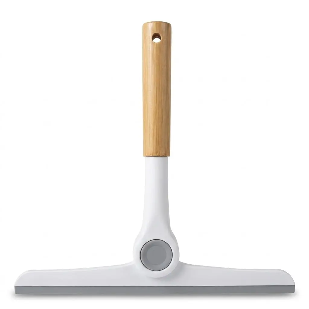 Rodinho Pia Cozinha Cabo Bambu 24cm Rodo Vidraça Janela Rotativo 180° | Bambu, Cabo 180°