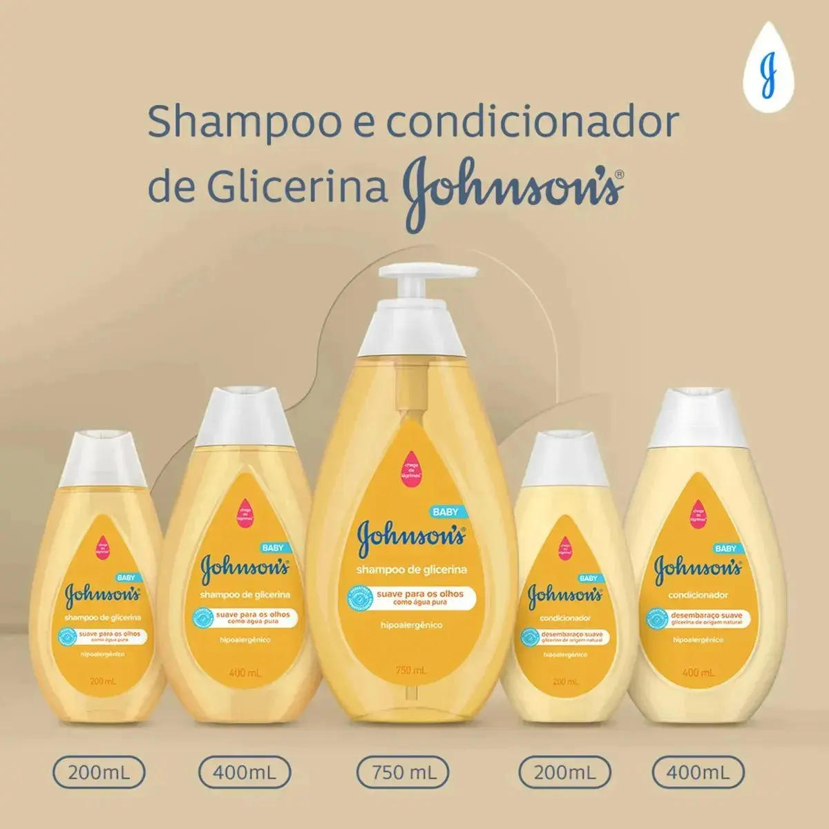 Shampoo Johnson's Baby Glicerina Hipoalergênico 750ml thumbnail 3