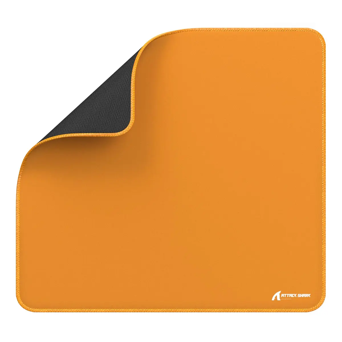ATTACK SHARK Tapete de mouse para jogos CM02 para esportes rápidos, bordas costuradas à prova d'água e base de borracha antiderrapante, laminado, 17,72" x 15,75" x 0,16", laranja