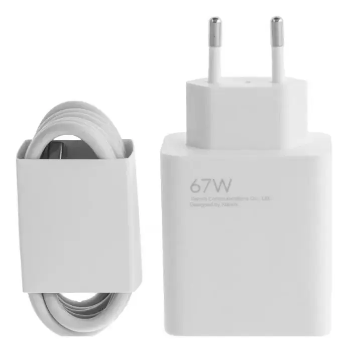 Carregador Turbo Usb C 67w (fonte + Cabo) Branco thumbnail 2