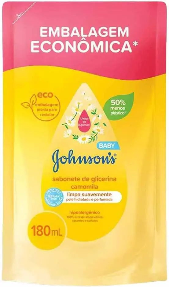 Sabonete Líquido Johnson's Baby, Glicerina e Camomila, 180ml - 1