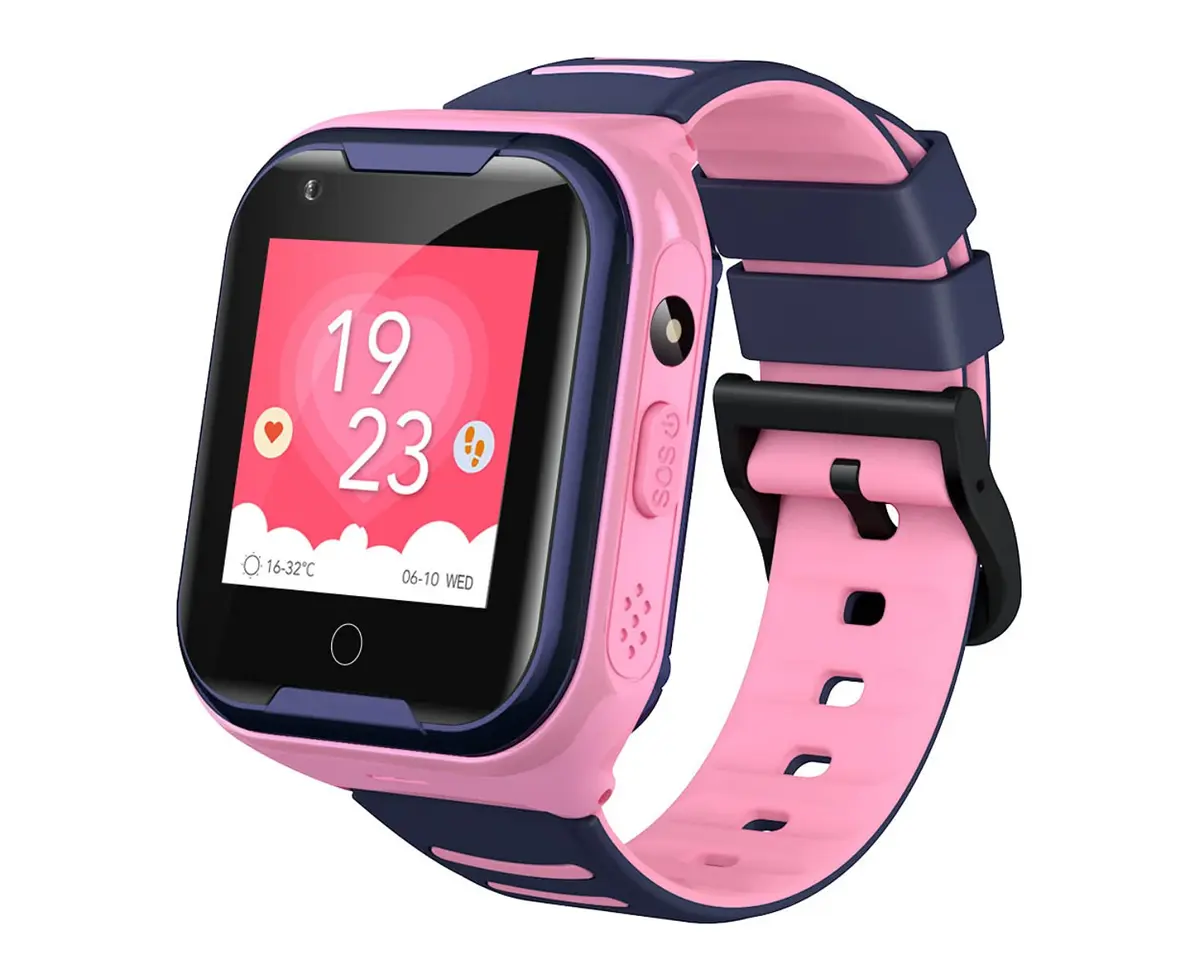 Relógio SmartWatch Infantil com Vídeo Chamada Ligação GPS de Rastreamento 36pro com Câmera Embutida Original da Lefal Cold(ROSA)