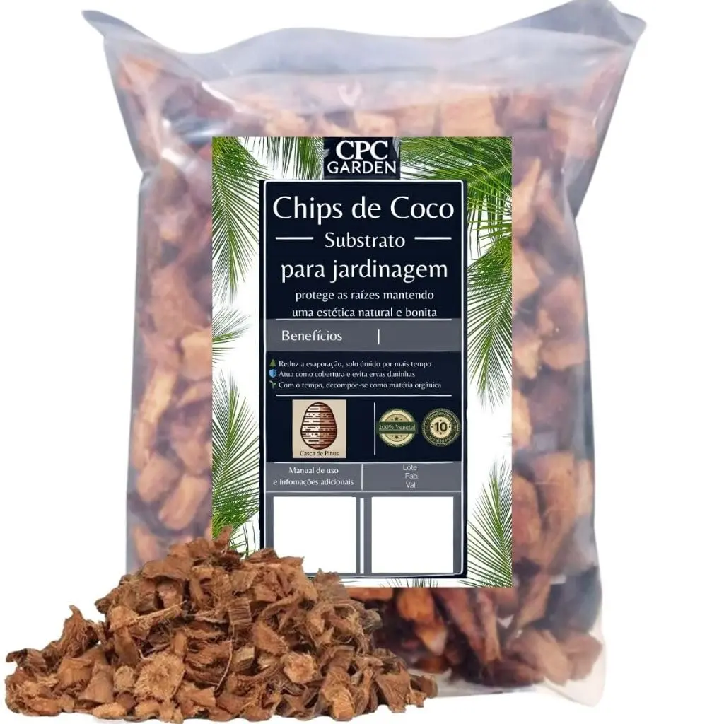 Chips de Coco Premium Para Substratos CPC Garden (10 Litros)