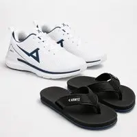 Kit Tênis Masculino Esportivo Casual Leve+ Chinelo Masculino Macio Antiderrapante Dia A Dia - 1
