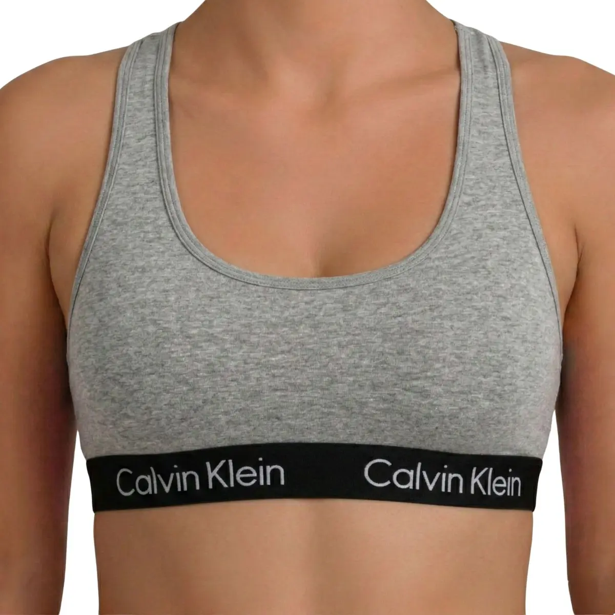 Top Academia Calvin Klein Regata Alta Sustentação Algodão Cotton Feminino Original