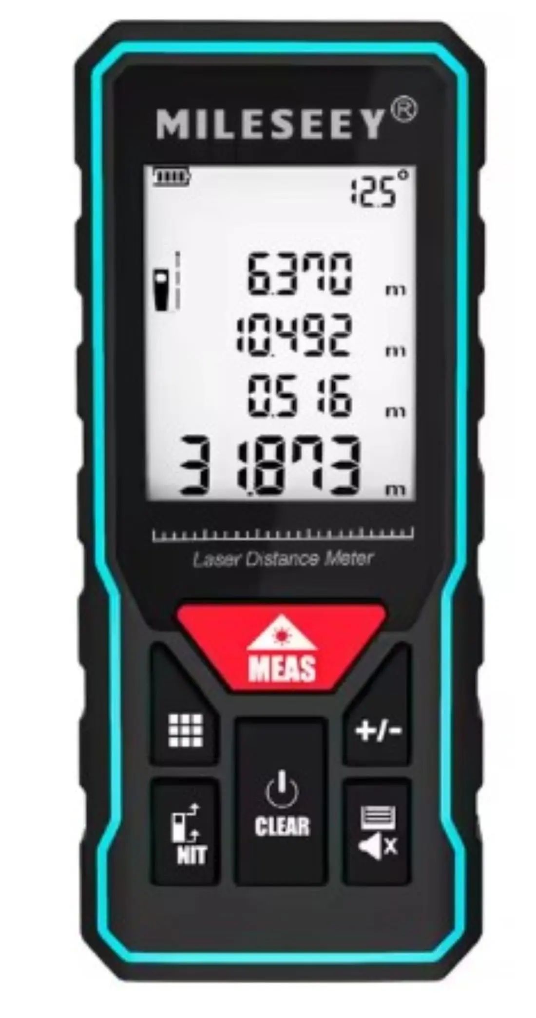 Trena Laser Digital X6 Recarregável 40, 60, 80, 100 e 150 metros de Alcance | Recarregável via USB-C, Mede Distância, Área, Volume, Ângulo, Precisão ±2mm