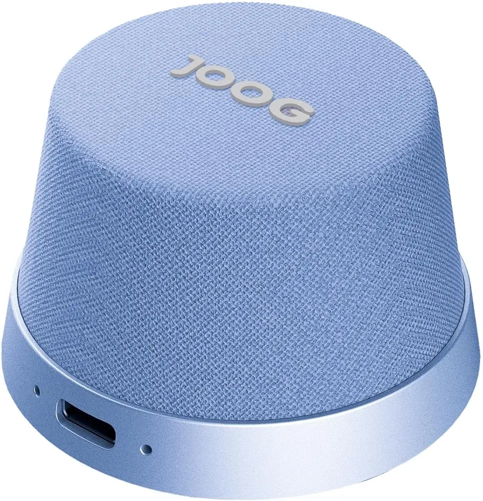 Caixa de Som Portátil Joog Mini MMS-01, Azul, Bluetooth 5.3, 3W | Base Magnética, Estéreo, 80Hz-20kHz, 5V, ABS