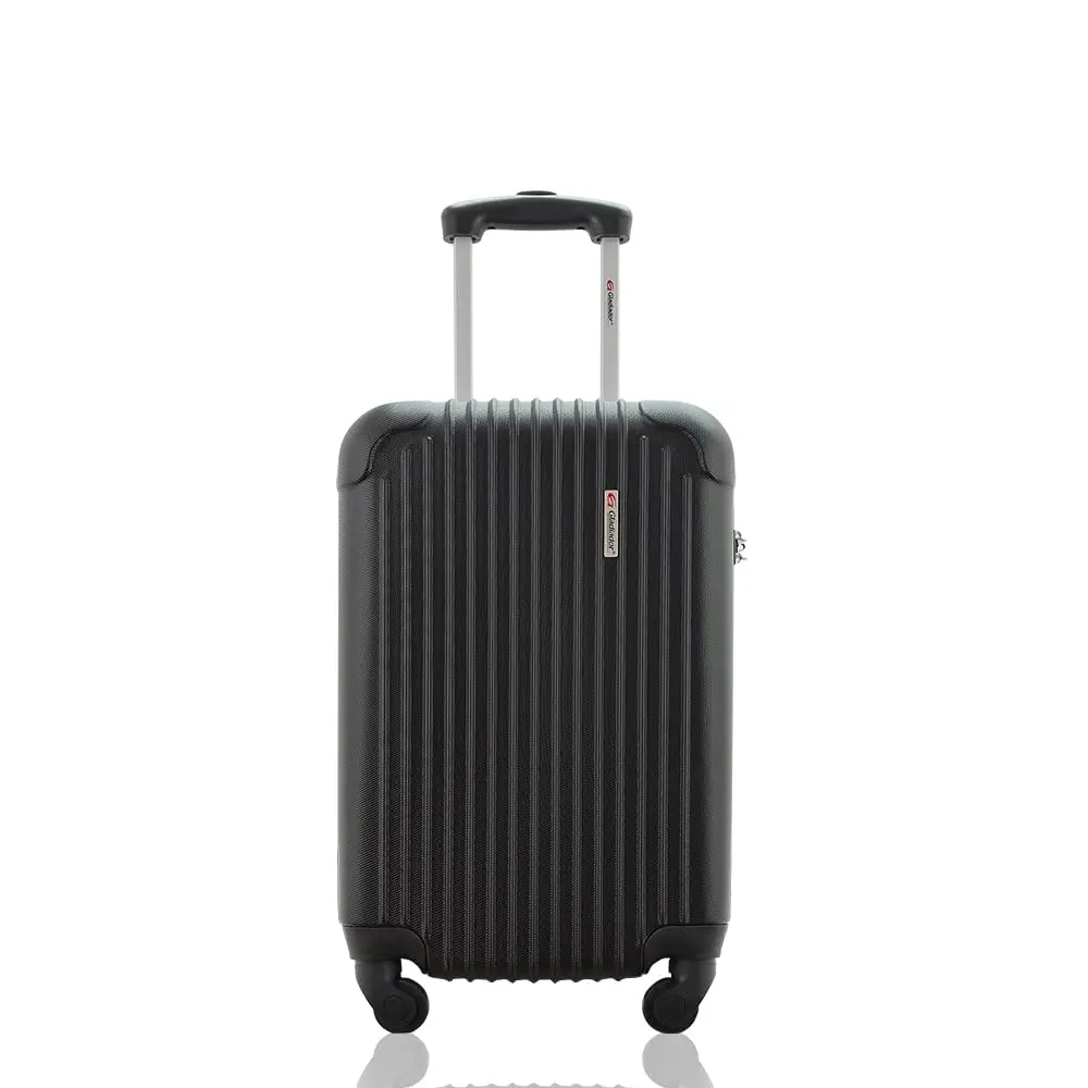 Mala de Bordo 10kg Viagem Rígida Rodas 360º ABS Cadeado Segredo Gladiador A2MB Preto - 1