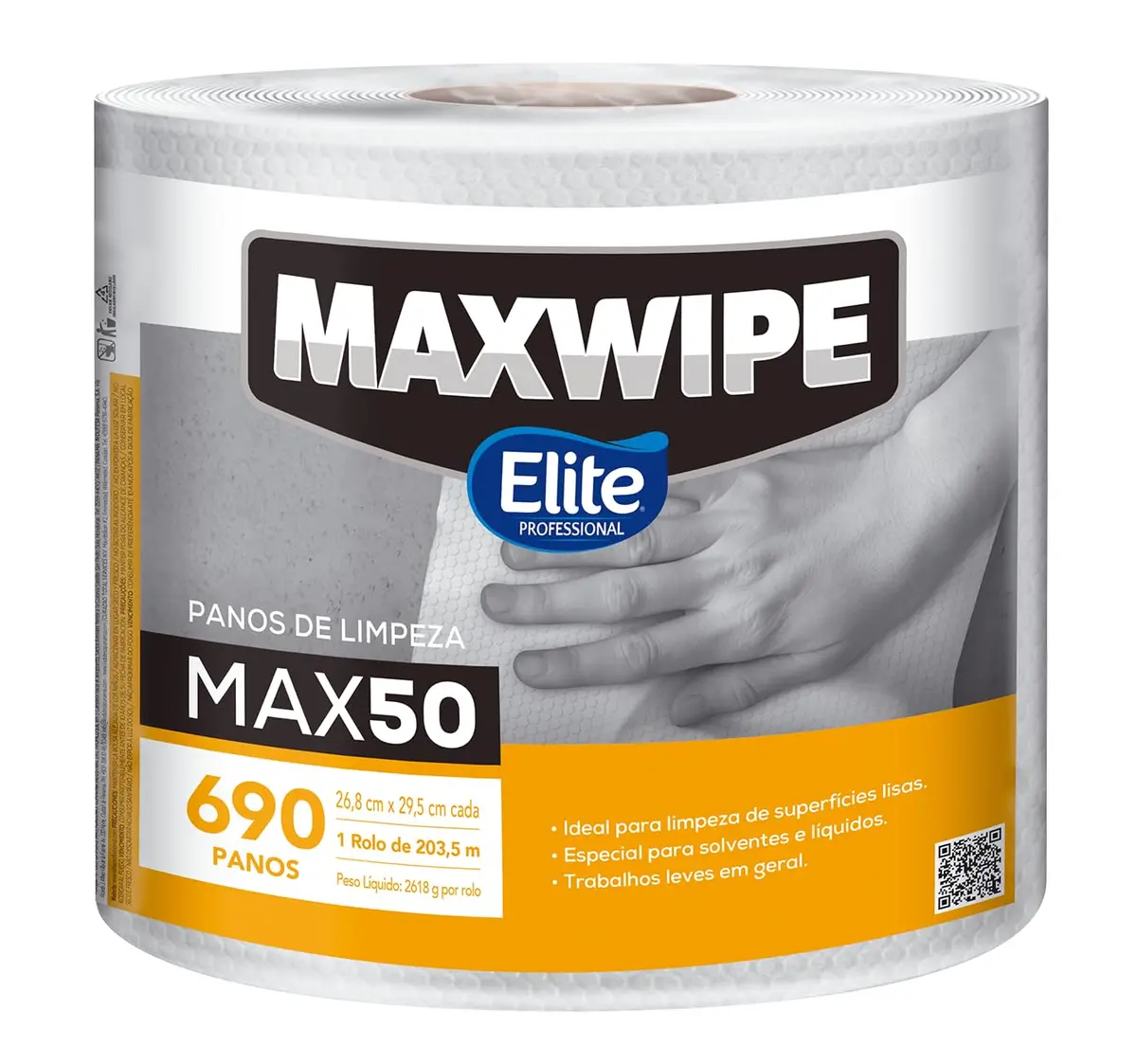 Maxwipe Bobina Max 50 26,8 cm x 29,5 cm 680 panos - 1