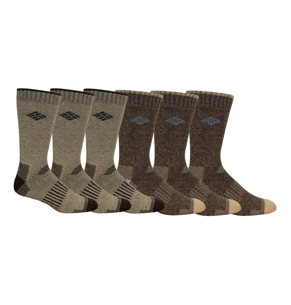 Columbia Men's Moisture Control Quarter Crew Socks 6-Pack