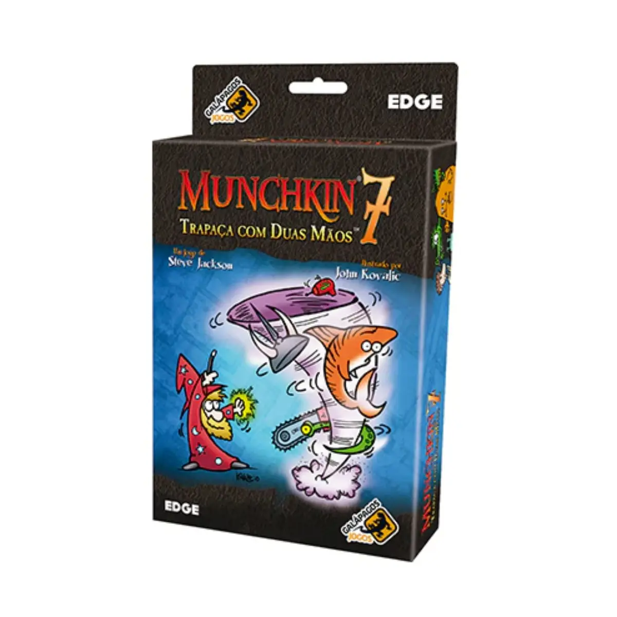Galápagos, Munchkin 7: Trapaça com Duas Mãos (Expansão), Jogo de Cartas para Amigos, 3 a 6 jogadores, 60 a 90 minutos por partida
