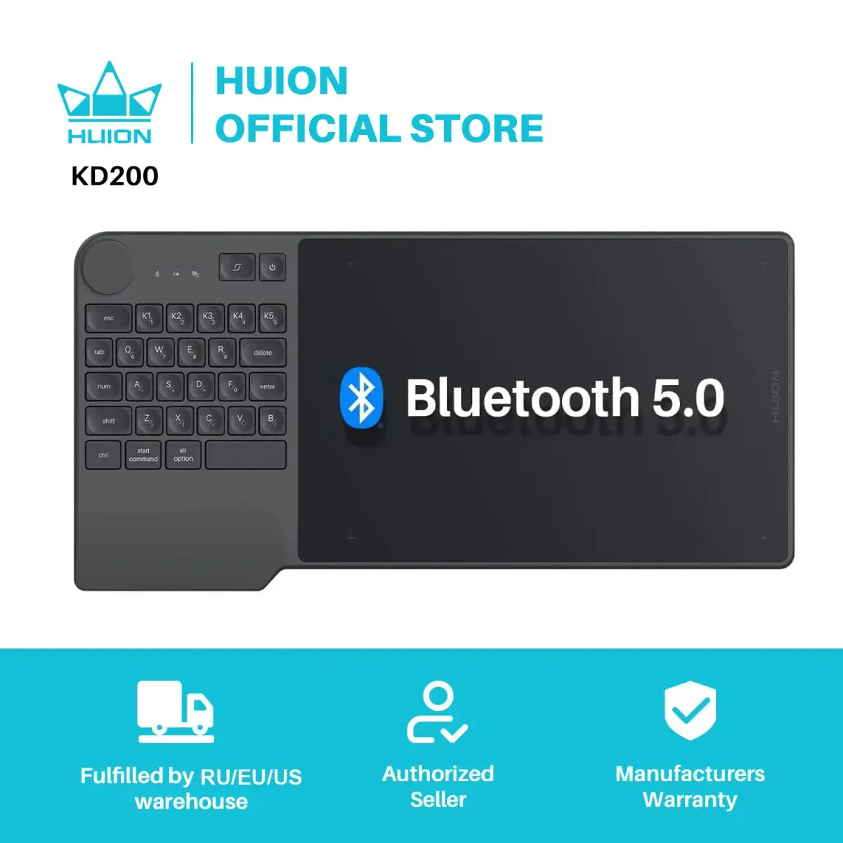 Huion inspiroy keydial kd200 tablet caneta sem bateria gráficos sem fio placa de desenho digital com teclado mesa digitalizadora