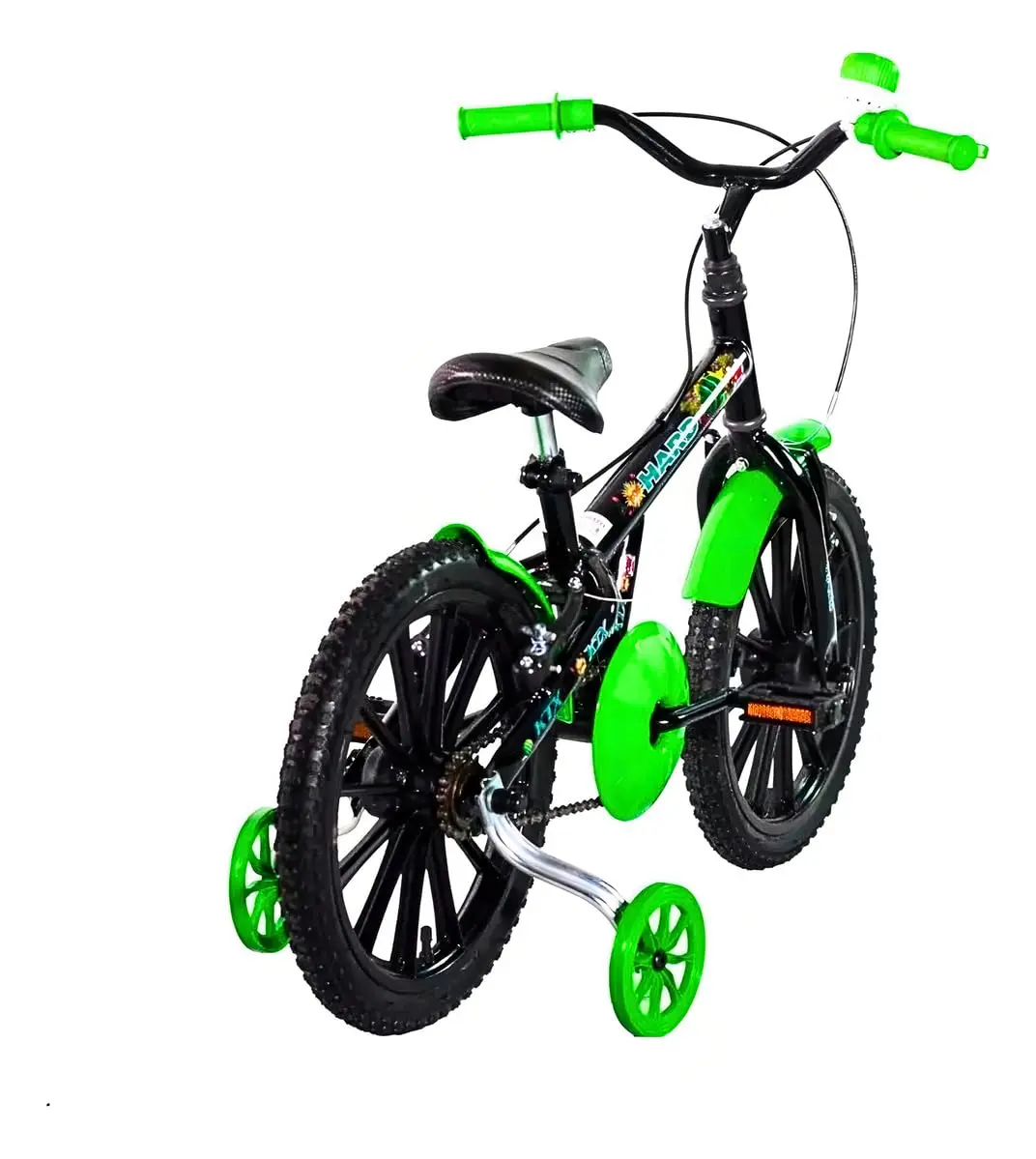 Bicicleta Infantil Aro 16 Passeio KTX Bike Masculina Verde Hard